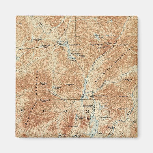 アッパー・ワークス、Tahawus Area、Adirondack High Peaks マグネット (正面)