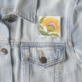 アッビーフローラタイル – 黄 缶バッジ (インサイチュ)