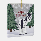 アッピーパーソナライズされたホリデーズアパロオサホース セラミックオーナメント (右)