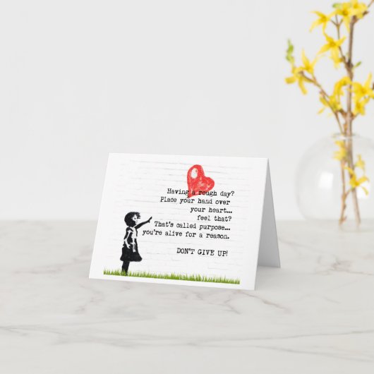 アップし与えない勇気付けられる引用文カード カード (黄色い花)