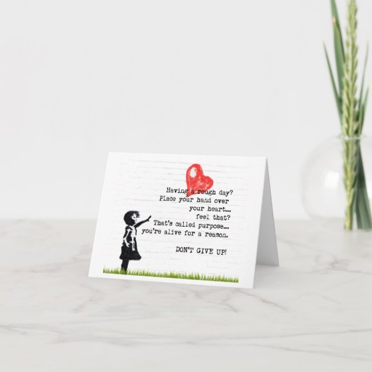 アップし与えない勇気付けられる引用文カード カード (正面)