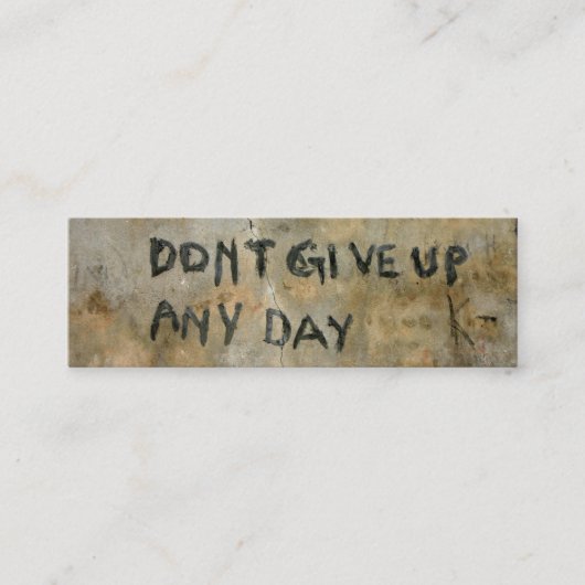 アップし与えなし – ブックマーク スキニー名刺 (正面)