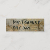 アップし与えなし – ブックマーク スキニー名刺 (裏面)