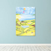 アップと遠くに キャンバスプリント (インサイチュ (ウッドフロア))