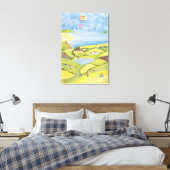 アップと遠くに キャンバスプリント (インサイチュ (寝室))