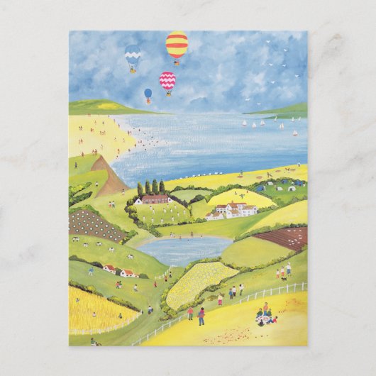 アップと遠くに ポストカード (正面)