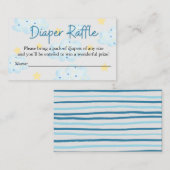 アップと雲とスター遠くにおむつラッフル エンクロージャーカード (正面/裏面)