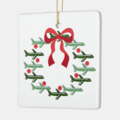 アップアップおよび遠くにリースオーナメント セラミックオーナメント (左)