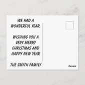 アップアップおよび遠くにリースホリデーポストカード ポストカード (裏面)