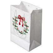 アップアップおよび遠くにリース抱き枕 ミディアムペーパーバッグ (正面アングル)