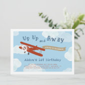 アップアップおよび遠くに誕生日招待状 招待状 (スタンド正面)