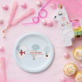 アップアップおよび/遠くに飛行機紙プレート ペーパープレート (パーティー)