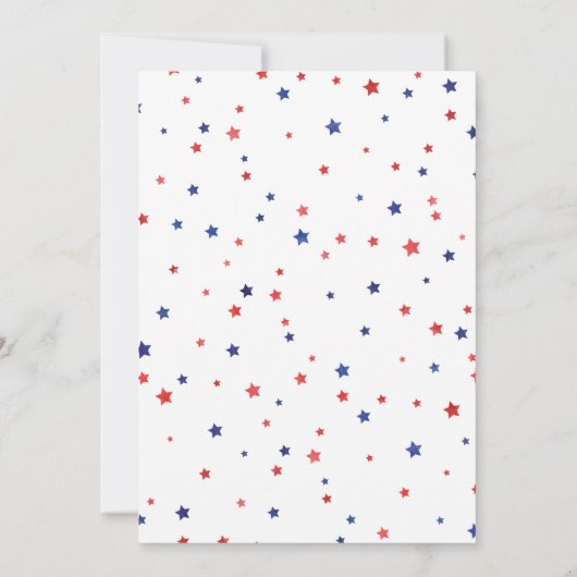 アップアップとスター遠くにスクランドかわいこちゃん誕生日 招待状 (裏面)