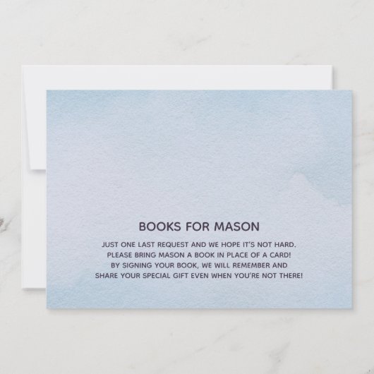 アップアップと水遠くに色の飛行機の誕生日パーティー 招待状 (裏面)