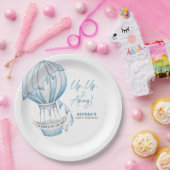 アップアップと熱遠くに気球の赤ちゃんシャワー ペーパープレート (パーティー)