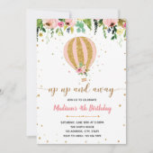 アップアップと誕生遠くに日の招待 招待状 (正面)