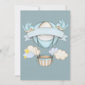 アップアップと赤遠くにちゃんシャワー招待状 招待状 (裏面)