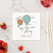 アップアップと赤遠くにちゃんシャワー熱い気球 スタンダードカクテルナプキン (インサイチュ)