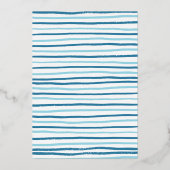 アップアップと遠くにパープル飛行機誕生日少年 箔招待状 (裏面)