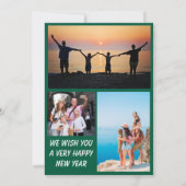 アップアップと遠くにリースクリスマスカード 招待状 (裏面)