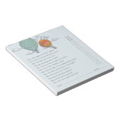 アップアップと遠くにヴィンテージホットエアバルーン親クイズ ノートパッド (アングル)