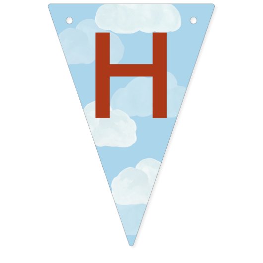 アップアップと遠くに誕生日 バンティングフラッグ (第2の旗)