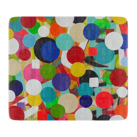 アップアップ遠くにおよび6 x 7 Decoガラス切削板 カッティングボード (正面)