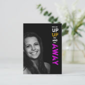 アップアップ&遠くに卒業招待状 インビテーションポストカード (スタンド正面)