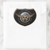 アップオールナイツクレストステッカー 長方形シール (バッグ)