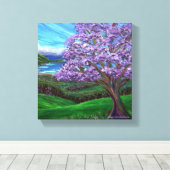 アップカントリー・ジャカランダ キャンバスプリント (インサイチュ (ウッドフロア))