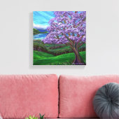 アップカントリー・ジャカランダ キャンバスプリント (インサイチュ (リビング))