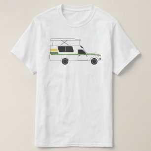 アップキノッポップ・アートのクキャンパーレトロレモンライム Tシャツ