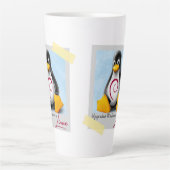 アップグレードされたWindows Debian Linux Tux カフェラテマグ (正面)