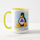 アップグレードされたWindows Endevour OS Tux マグカップ (左)