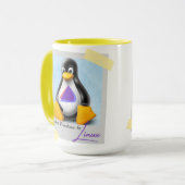 アップグレードされたWindows Endevour OS Tux マグカップ (正面左)