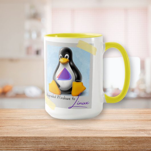 アップグレードされたWindows Endevour OS Tux マグカップ