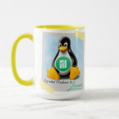 アップグレードされたWindows Manjaro Linux Tux マグカップ (左)