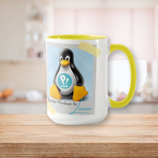 アップグレードされたWindows PopOS Tux マグカップ