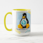 アップグレードされたWindows PopOS Tux マグカップ (左)