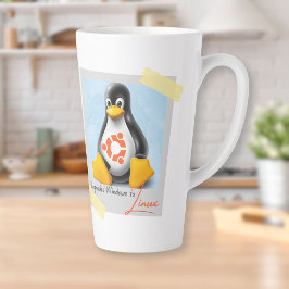 アップグレードされたWindows Ubuntu Linux Tux カフェラテマグ