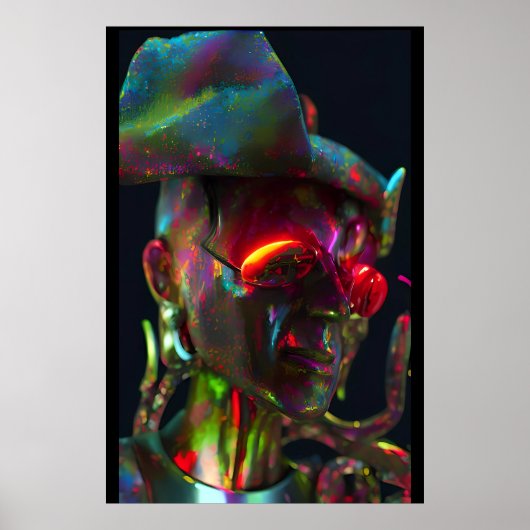 アップグレードプロセスで燃え上がる – Ken Gage Art ポスター (正面)