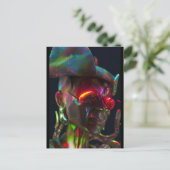 アップグレードプロセスで燃え上がる – Ken Gage Art ポストカード (スタンド正面)