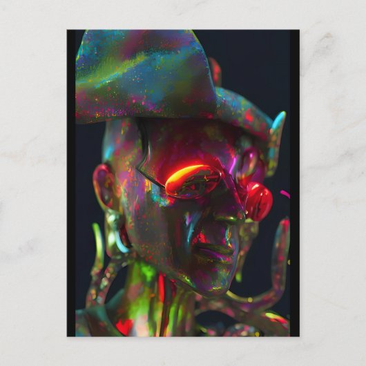 アップグレードプロセスで燃え上がる – Ken Gage Art ポストカード (正面)