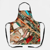 アップサイクカラフルル化モザイク エプロン (正面)