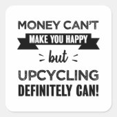 アップサイクリングは幸せなギフトをおもしろい作る スクエアシール (正面)