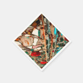 アップサイクルのモザイク スタンダードカクテルナプキン (角)