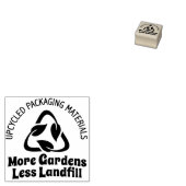 アップサイクル包装 – 庭園の拡大による埋立地の減少 ラバースタンプ (押印)