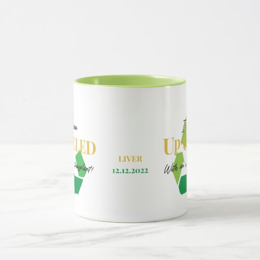 アップサイクル移植カスタマイズ可能なコーヒーマグ マグカップ (中央)