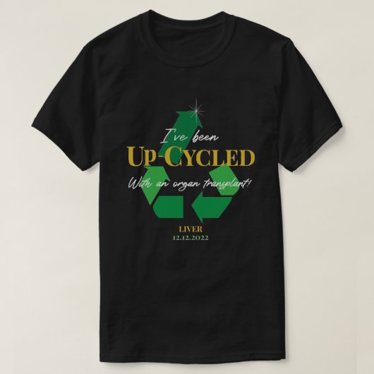 アップサイクル移植カスタマイズ可能Tシャツ Tシャツ (デザイン正面)