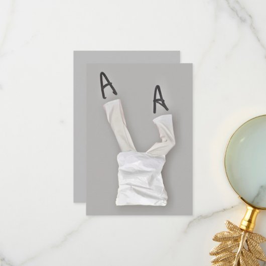 アップサイドダウンズボン人間主義 サンキューカード (正面/裏面インサイチュ)